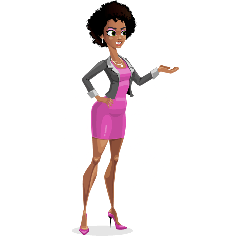 Modern African-American Girl Puppet